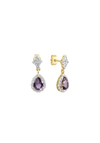 fascination by Ellen K. - Ohrringe 585/- Gold 2 Iolith 0,85ct. - gelb