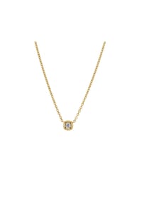 LYOMI - Collier 585/- Gold 1 Diamant Lab Grown 0,25ct. - gelb