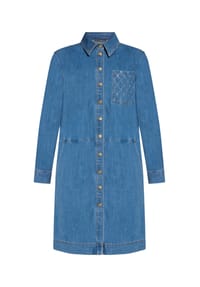 BETTY BARCLAY - Hemdblusenkleid mit Knopfleiste - Blau