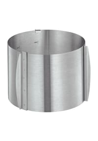 KÜCHENPROFI Tortenring, verstellbar, 30 cm - BAKE - silber