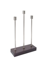 Kayoom - Kerzenhalter Art Deco 325 - dunkellila - silber