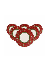 Villeroy & Boch Brotteller Toy's Delight ø 17,9 cm 6er Set rot - TOY'S DELIGHT - rot