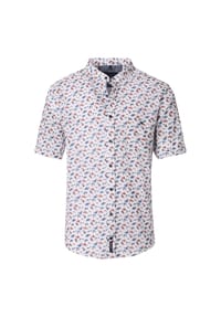 CASAMODA - Herren Freizeithemd Kurzarm uni Casual Fit - Hellblau