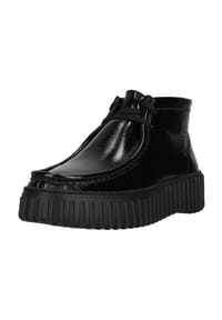 CLARKS® - Schnürboots Torhill Moss mit profilierter Laufsohle - 1001Q Black Metallic