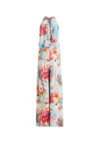 Vera Mont - Jumpsuit mit Blumenprint - Blue/Rosé
