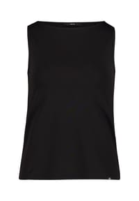 zero - Basic Shirt mit U-Boot-Ausschnitt - Black Beauty