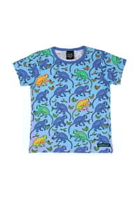 VILLERVALLA - T-Shirt Affe - blau