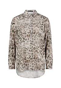 BETTY BARCLAY - Hemdbluse mit Kragen - Grau/Beige