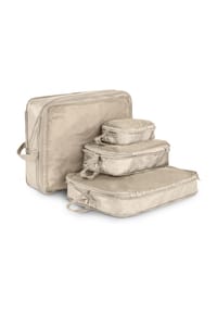 normani® - Kleidertaschen 4-teilig Nuqui - Beige
