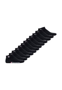 Champion® - Unisex Socken, 12er Pack - Quarter Socken, Basic, Logo - Blau/Weiß/Grau