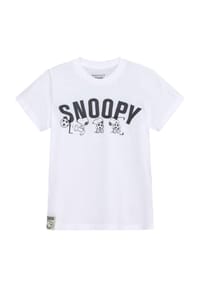 MANGUUN - Shirt, Rundhalsausschnitt, für Kinder - WHITE PEANUTS