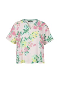 frapp - Shirtbluse, Split-Neck, für Damen - 657 LOTUS MULTI