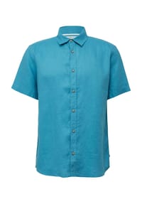 s.Oliver - Leinenhemd, Regular Fit, Kurzarm, Kent-Kragen, für Herren - 0120 WHITE