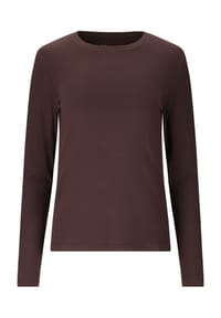 ENDURANCE ATHLECIA - Langarmshirt Tinashe V2 mit Quick Dry-Funktion - 1294 Chocolate Torte