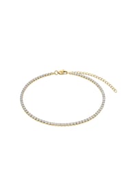 NOELANI - Fußkette für Damen, Edelstahl, Zirkonia - Gold