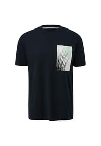 s.Oliver - T-Shirt, Baumwolle, für Herren - 01D1  WHITE