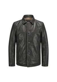 Milestone - Jacke MSMarlon aus hochwertigem Leder - Schwarz