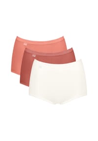 sloggi - Basic+ Maxislips, 3er-Pack, Baumwollstretch, für Damen - BLAU MIX