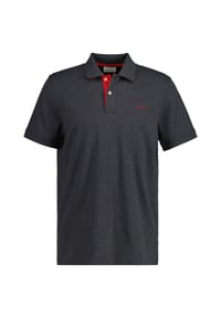 GANT - Herren Poloshirt - REGULAR CONTRAST PIQUE RUGGER, Knopfleiste, Cotton Stretch - Anthrazit