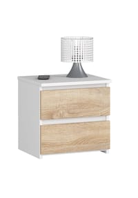Akord - Nachttisch CL2 mit 2 Schubladen - artisan-eiche
