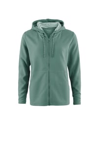 STOOKER® - JOANE MIT KAPUZE Damen Sweatjacke - balsam green