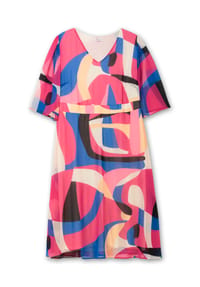 sheego - Maxikleid - pink-gemustert