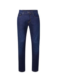 pierre cardin - Hose Lyon mit Dornschlaufe für die Gürtelschnalle - dark blue used mustache