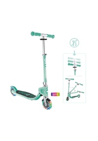 GLOBBER - FLOW FOLDABLE JUNIOR LIGHTS mint, mit Leuchtrollen - mint