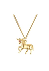 GLANZSTÜCKE MÜNCHEN - Kinder Kette aus 925/- Sterling Silber in Gelbgold mit Zirkonia - gelbgold