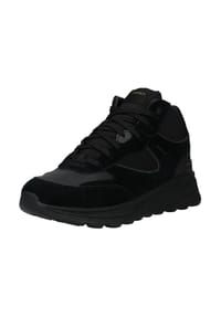 GEOX - Leder/Textil Sneaker - Schwarz