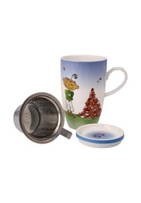 Goebel Teetasse mit Deckel und Sieb Der kleine Yogi Für Dich gesammelt - Der kleine Yogi - Bunt