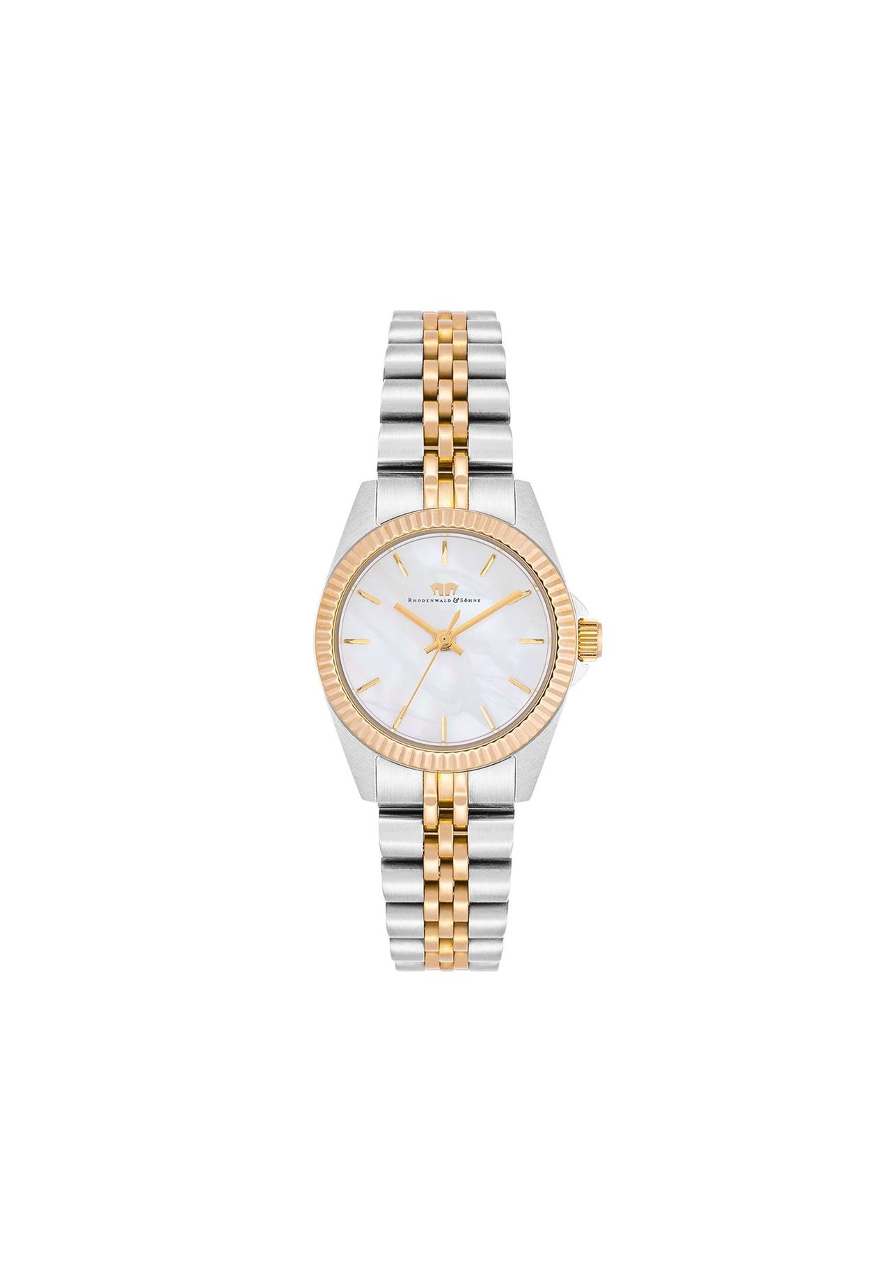 RHODENWALD & SÖHNE Damen Armband-Uhr Cassina silber/gelbgold 