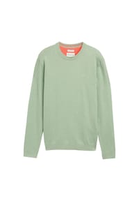 TOM TAILOR - Pullover Strickpullover R-Neck - grün