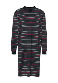 AMMANN - Schlafshirt, V-Ausschnitt, Baumwolle, für Herren - 16 NIGHTBLUE