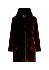 BETTY BARCLAY - Plüschjacke mit Kapuze - beige