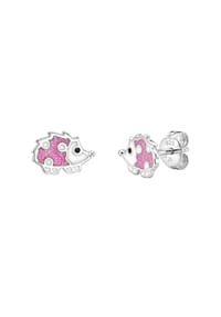 Prinzessin Lillifee - Ohrstecker für Mädchen, Silber 925 | Igel - rosa