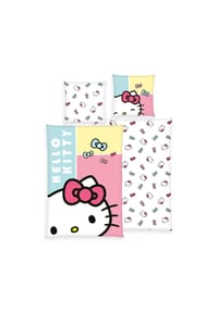 HERDING - Wende-Bettwäsche "Hello Kitty" - BUNT