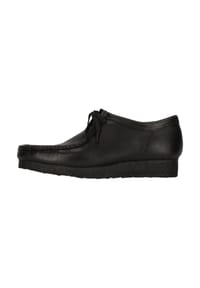 CLARKS® - Schnürschuhe Wallabee Black Leather in klassischem Design - 1216 Black Leather