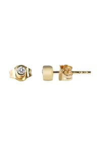 Adelia's - Adelia's Damen Ohrstecker aus Gold 333 und Zirkonia Ø 2 mm - gold