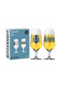 RITZENHOFF Pilsgläser mit Motiv Brauchzeit 374 ml 2er Set transparent - BRAUCHZEIT - transparent