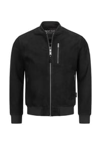 INDICODE - Echtlederjacke Captain - Black