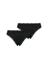 nur die - String Invisible Seamless Lace - SCHWARZ