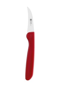 ZWILLING Schälmesser, gebogen - TWIN Grip - ROT
