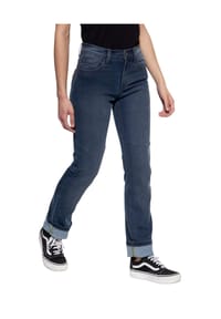QUEEN KEROSIN - Bikerjeans im 5-Pocket Look Kustombuilt - hellblau
