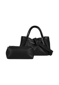 Cluty - Handtasche 2 in 1 Echt Leder, Made In Italy - beige