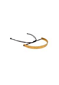 LES REINES - Umber Elegance – Gehämmerter Armreif, 24K vergoldet - Gold