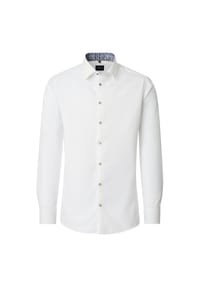 VENTI - Herren Businesshemd Langarm uni Modern Fit - Weiß
