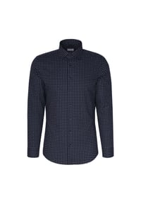 seidensticker - Flanellhemd Slim - navy blue (0018)