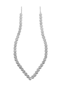 Adelia's Modern Essentials - Halskette aus 925 Silber mit Zirkonia 42+3 - silber
