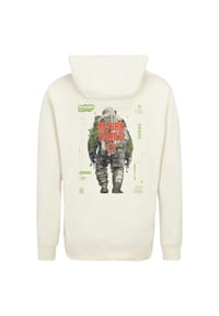 OLDSKULL - Sweatjacke Wrldvibe Urban Jungle Graphic mit modernem Backprint - Off White